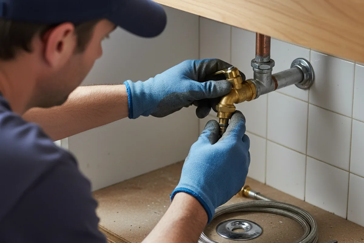 Shutoff valve and fitting work during Repiping in Tornado